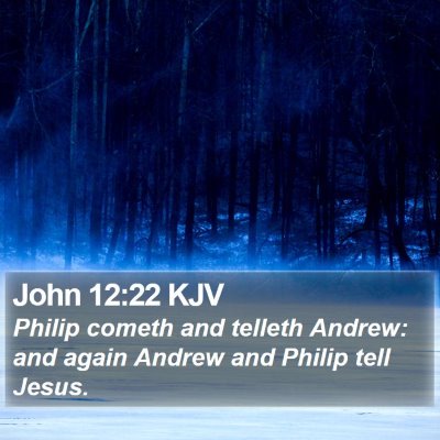 John 12:22 KJV Bible Verse Image