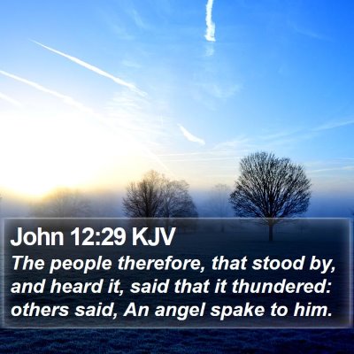 John 12:29 KJV Bible Verse Image