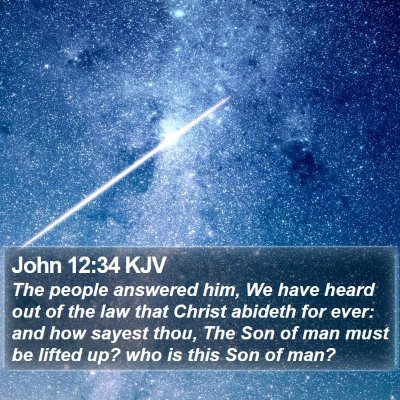 John 12:34 KJV Bible Verse Image