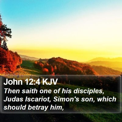 John 12:4 KJV Bible Verse Image