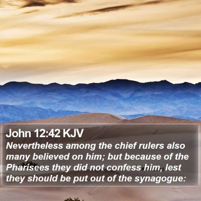 John 12:42 KJV Bible Verse Image