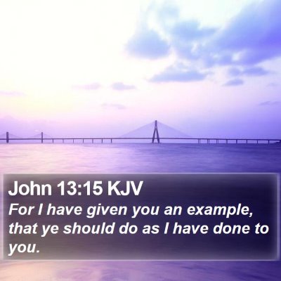 John 13:15 KJV Bible Verse Image