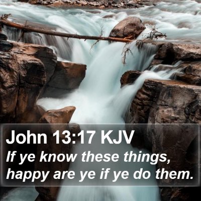 John 13:17 KJV Bible Verse Image