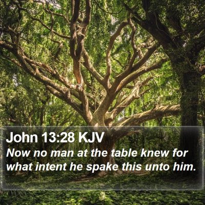 John 13:28 KJV Bible Verse Image