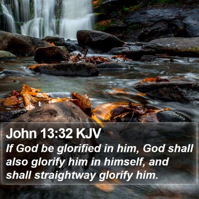 John 13:32 KJV Bible Verse Image