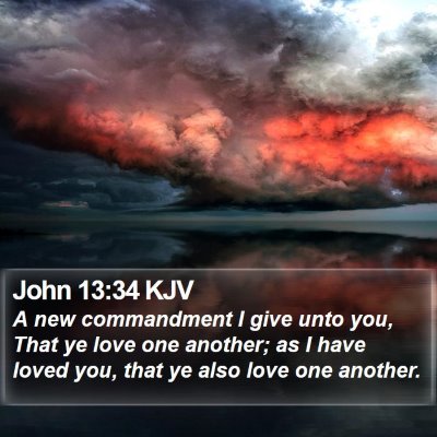 John 13:34 KJV Bible Verse Image