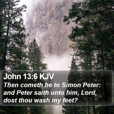 John 13:6 KJV Bible Verse Image