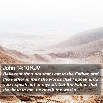 John 14:10 KJV Bible Verse Image