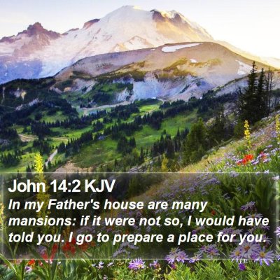 John 14:2 KJV Bible Verse Image
