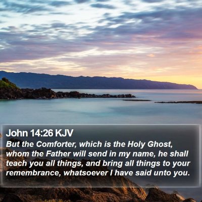 John 14:26 KJV Bible Verse Image
