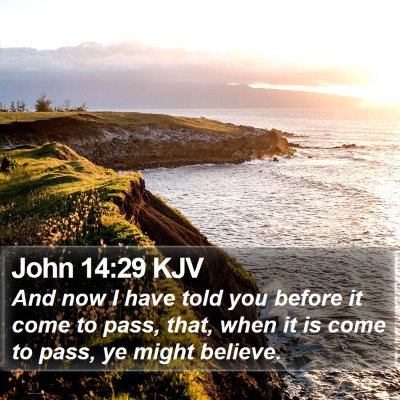 John 14:29 KJV Bible Verse Image