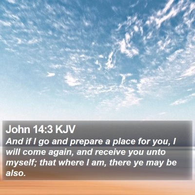 John 14:3 KJV Bible Verse Image