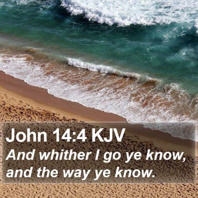 John 14:4 KJV Bible Verse Image