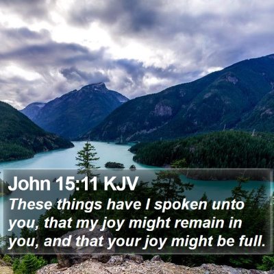 John 15:11 KJV Bible Verse Image