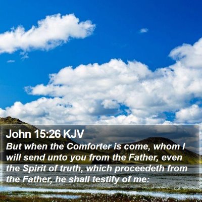 John 15:26 KJV Bible Verse Image