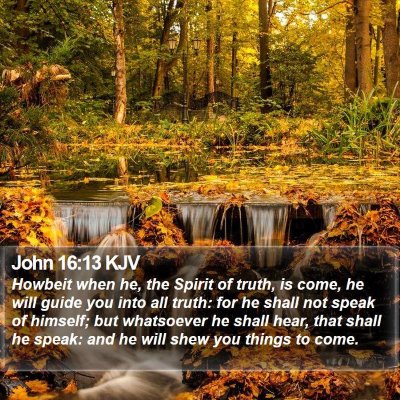 John 16:13 KJV Bible Verse Image