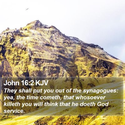 John 16:2 KJV Bible Verse Image