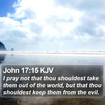 John 17:15 KJV Bible Verse Image