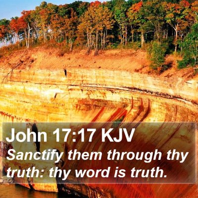 John 17:17 KJV Bible Verse Image