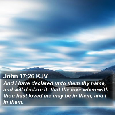 John 17:26 KJV Bible Verse Image