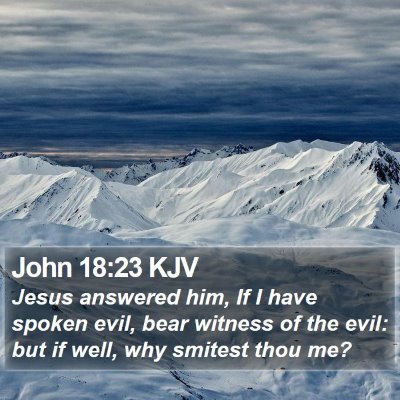 John 18:23 KJV Bible Verse Image