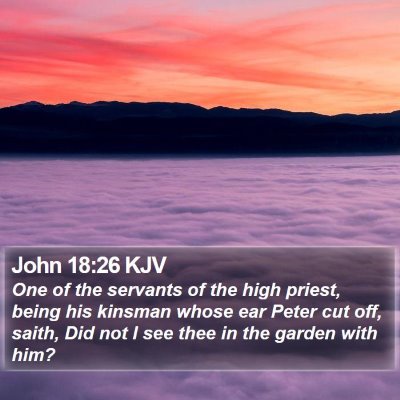 John 18:26 KJV Bible Verse Image