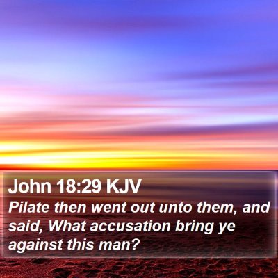 John 18:29 KJV Bible Verse Image