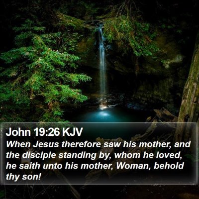 John 19:26 KJV Bible Verse Image