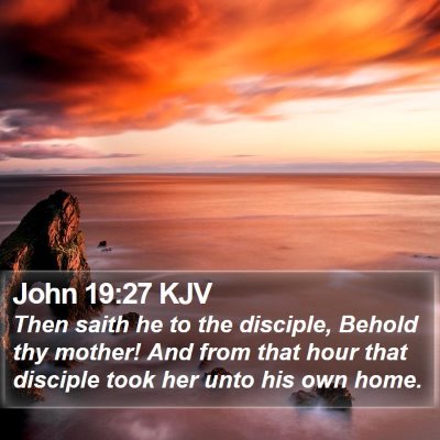 John 19:27 KJV Bible Verse Image