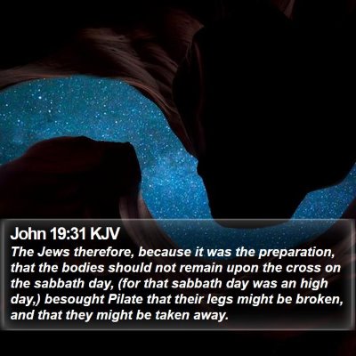 John 19:31 KJV Bible Verse Image