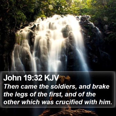 John 19:32 KJV Bible Verse Image