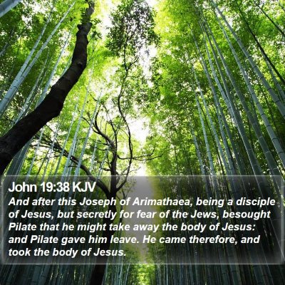 John 19:38 KJV Bible Verse Image