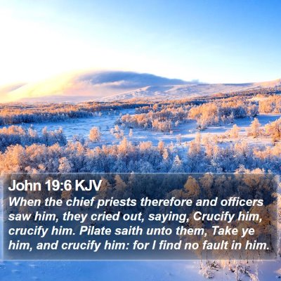 John 19:6 KJV Bible Verse Image