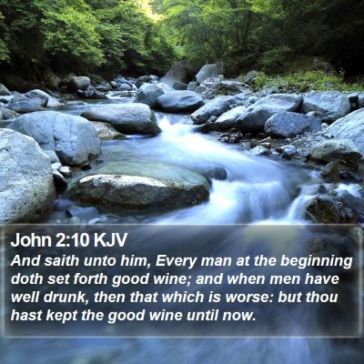 John 2:10 KJV Bible Verse Image