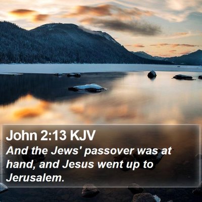 John 2:13 KJV Bible Verse Image
