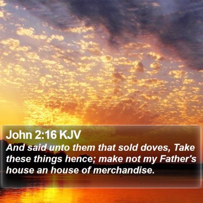 John 2:16 KJV Bible Verse Image
