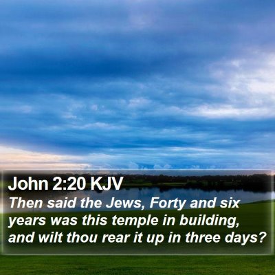 John 2:20 KJV Bible Verse Image