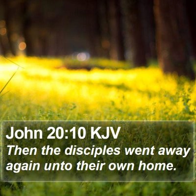 John 20:10 KJV Bible Verse Image