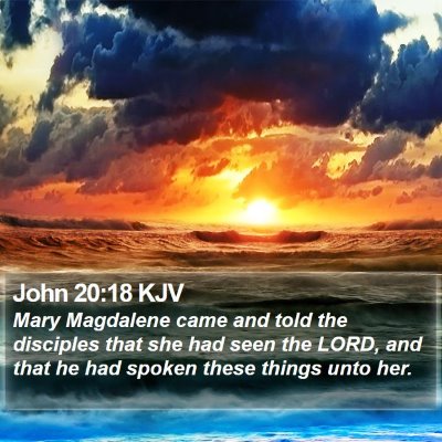 John 20:18 KJV Bible Verse Image