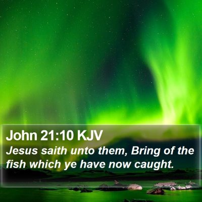 John 21:10 KJV Bible Verse Image