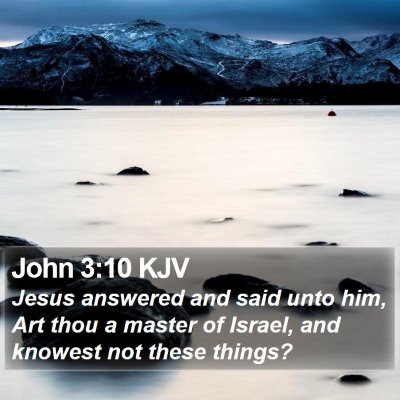John 3:10 KJV Bible Verse Image