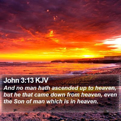 John 3:13 KJV Bible Verse Image