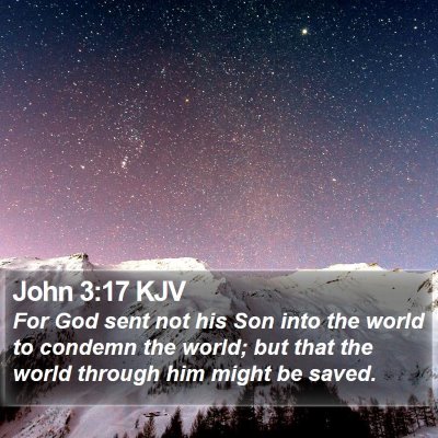 John 3:17 KJV Bible Verse Image