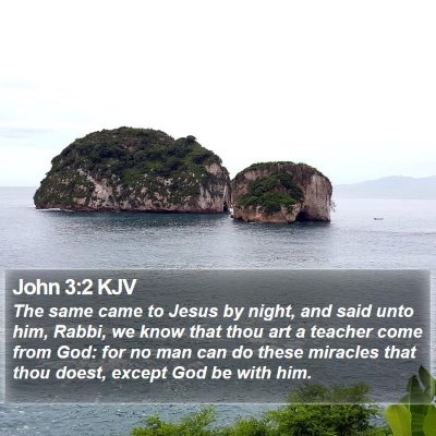 John 3:2 KJV Bible Verse Image