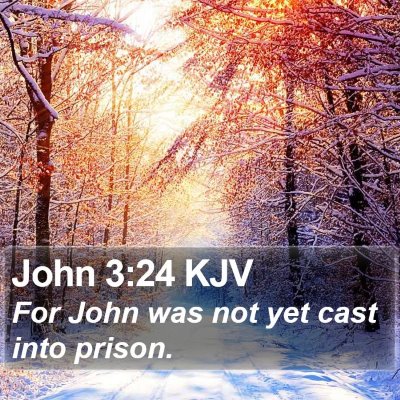 John 3:24 KJV Bible Verse Image