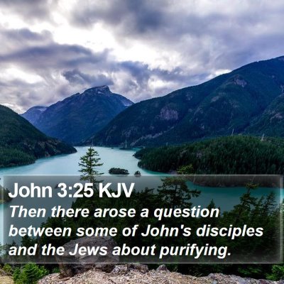 John 3:25 KJV Bible Verse Image