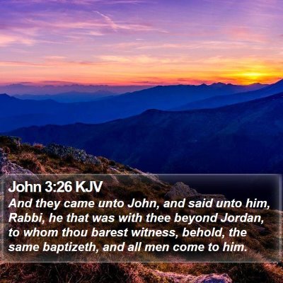 John 3:26 KJV Bible Verse Image