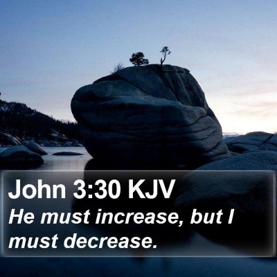 John 3:30 KJV Bible Verse Image