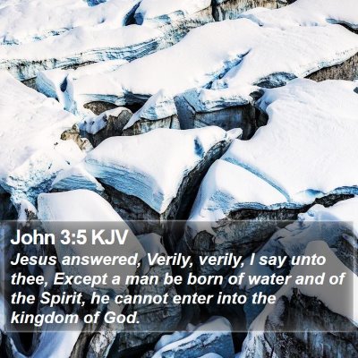 John 3:5 KJV Bible Verse Image