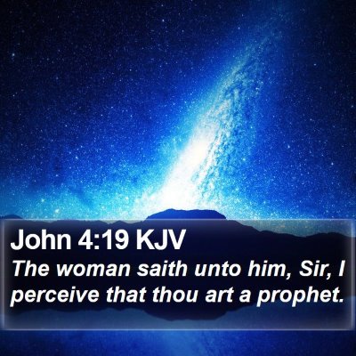 John 4:19 KJV Bible Verse Image